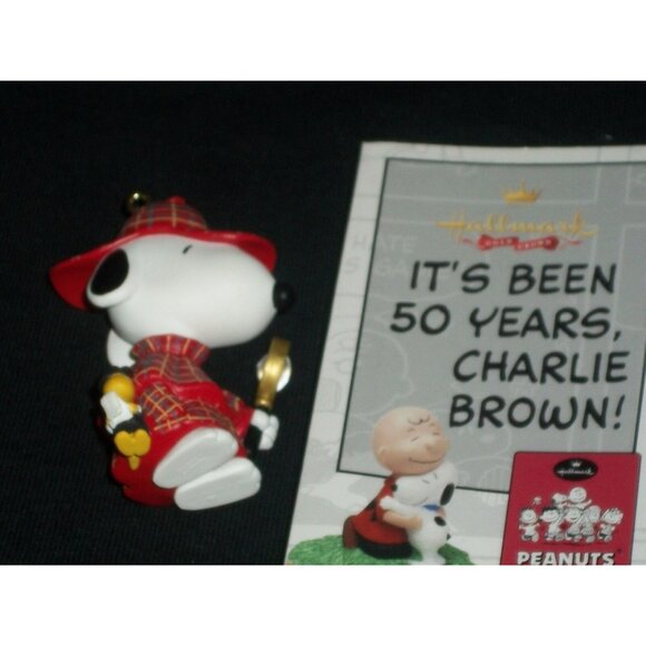 Hallmark Ornaments The Detective Spotlight On Snoopy 3rd Series 2000 Sherlock - Picture 3 of 4